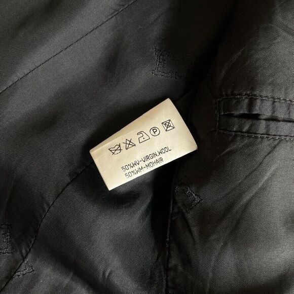 Escada Margaretha Ley Black Classic Tailored Jacket Womens 38 US 8 Wool Mohair - Picture 12 of 16